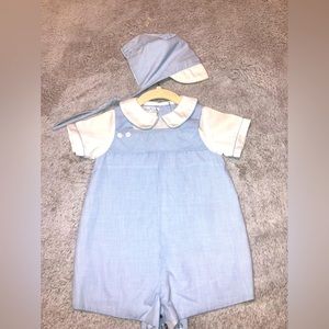 Baby Boy one piece dress with Hat
